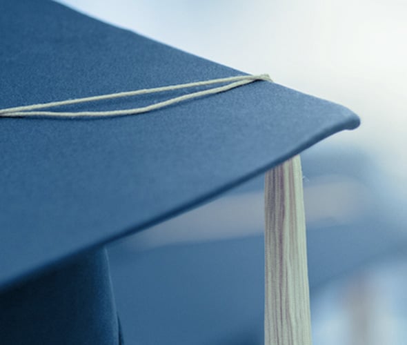 Graduation cap with tassle