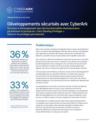 Sécurisez les développeurs avec CyberArk.